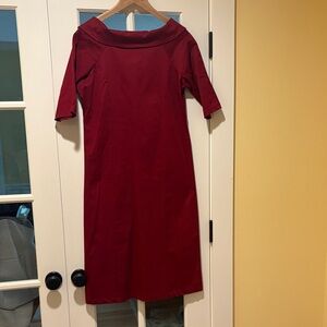 Shabby Apple Vintage Vibe Women's Dress Size M Burgundy/Deep Red